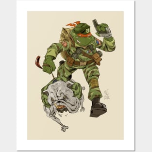 Green Beret Raph Posters and Art